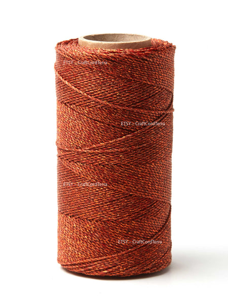 Linhasita 640 Salmon 2-ply Waxed Polyester Cord 1mm