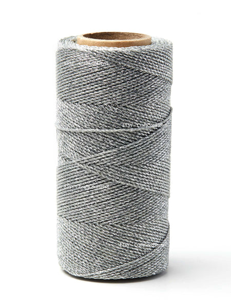Turquoise Blue 1mm Waxed Cotton Cord, Ideal for Macramé and Beading
