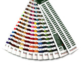 Large Linhasita Color Chart, Linhasita Waxed Polyester Cord Color Swatch Chart – 168 Colors Included