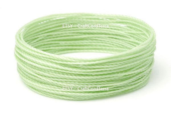 1mm Flat Waxed Polyester Thread - 284 Yards Per Roll, Sewing & Beading Cord, Multi-Color