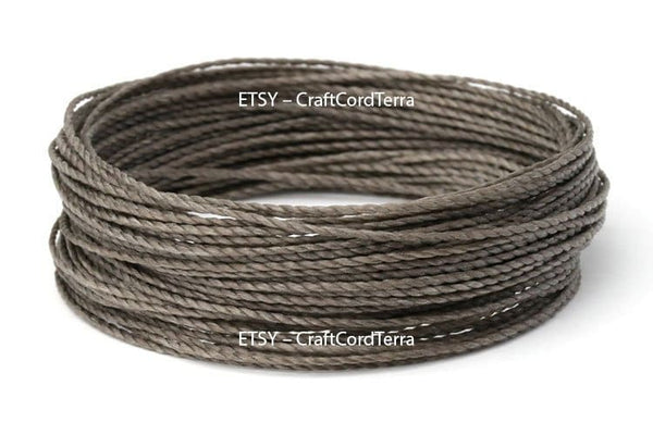 3-Ply 1mm Waxed Polyester Cord, 1mm Waxed Thread, Twisted Beading Thre –  TreeTerra