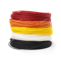 50 meters – 5 Color Set Linhasita 1mm Waxed Polyester Cord Thread Macrame Knotting String Leather Sewing Beading Friendship Bracelet Cord