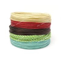 50 meters – 5 Color Set Linhasita 1mm Waxed Polyester Cord Thread Macrame Knotting String Leather Sewing Beading Friendship Bracelet Cord