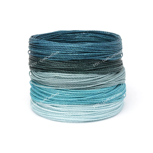 50 meters – 5 Color Set Linhasita 1mm Waxed Polyester Cord Thread Macr –  TreeTerra